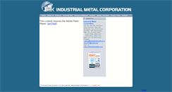 Desktop Screenshot of industrialmetal.co.in
